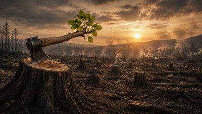 Proverb that warns against betrayal from within: 'When the axe handle was a branch of our own, we have come to the destruction of our home'