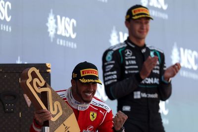 George Russell: Ferrari and Lewis Hamilton a "huge threat" to F1 2026 title bid