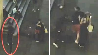 Moment robber rips £28k Rolex from injured man outside Liverpool Street station