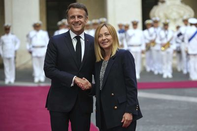 Emmanuel Macron hosts Giorgia Meloni for Riviera talks after Trump rift