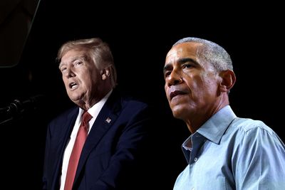 Obama trolls Trump back