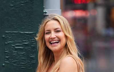 Kate Hudson’s romantic floral dress is lovely – but it's her elegant kitten heel sandals that we’re really paying attention to