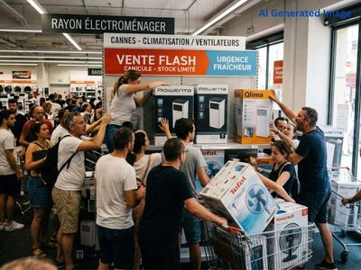 People scramble to buy ACs and cooling fans in France as record Europe heatwave disrupts schools, nuclear reactors