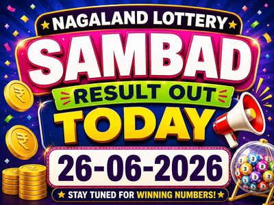 Nagaland Lottery Sambad result out today (26-06-2026): check Rs 1 crore prize winning number and full list here