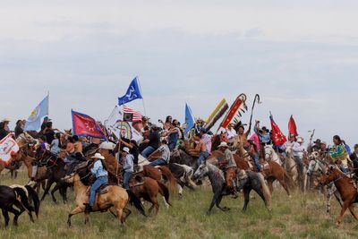 Native American tribes mark the 150th anniversary of the Battle of Little Bighorn, in photos