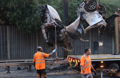 Two teenagers dead in London fireball car crash as third fights for life