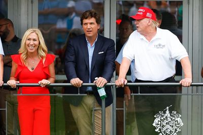 Why did Tucker Carlson and Marjorie Taylor Greene leave the Republican party?
