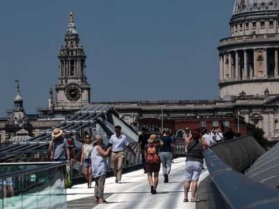 UK June heat record broken again, France postpones Pride and Poland warns of wildfires as heatwave grips Europe – as it happened