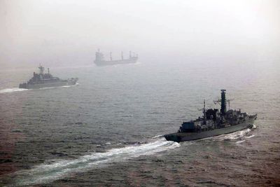 Royal Navy shadows Russian warships in UK waters for three months