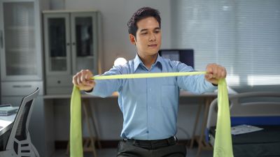 A physical therapist thinks resistance bands belong in every workout routine—here are three exercises she loves