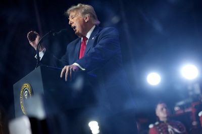 Trump boasts about crowd size and claims 45,000 people attended his State Fair speech – with no evidence