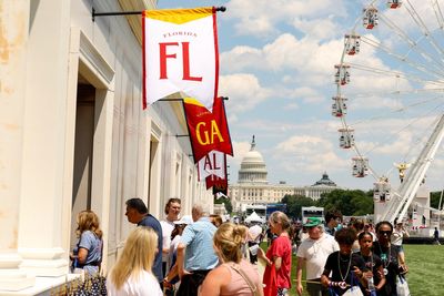 Trump’s Great American State Fair gets off to rough start as power issue melts ice cream in food tent