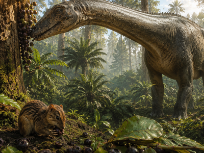 Flowering plants may have recruited dinosaurs long before birds or mammals, with hundreds of fossil fruits revealing an ancient seed-spreading strategy