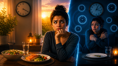 Psychology says people who eat dinner before 7 p.m. may have more than healthy eating, they may be scared to break the predictable pattern
