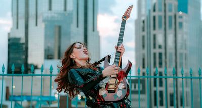 “I’m exploring my voice as a guitarist, and I’m trying to write in a space without rules – no genres, no time lengths”: Steve Vai, Nita Strauss... Bella Perron? Why the former Plush guitarist could be our next Ibanez-toting guitar superstar