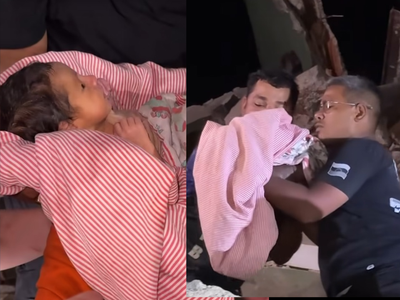 Venezuela Earthquake Miracle: 18-day-old baby found alive beneath rubble; Emotional reunion with father leaves rescuers & internet in tears