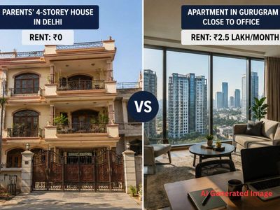 Gurugram startup founder explains why he pays Rs 2.5 lakh rent despite having a free family home in Delhi