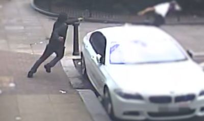 Moment killer tries to shoot man dead on London street after murdering boy, 15, in park