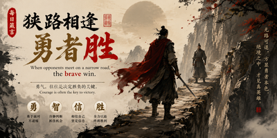 Chinese Proverb of the Day: "When opponents meet on a narrow road, the brave..."— The ancient secret that shows why fear never has the final word: A timeless life lesson about courage under pressure