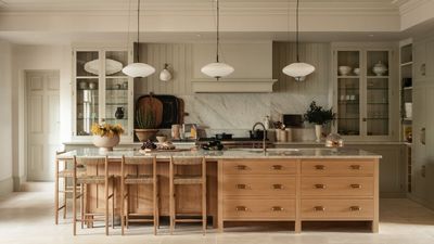 An Unconventional Approach to Traditional Design Has Transformed This Family Kitchen Into a Warm, Layered, and Sociable Space
