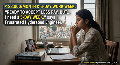 Rs 23,000 a month and a 6-day work week: Frustrated Hyderabad engineer says "ready to accept less pay but..."