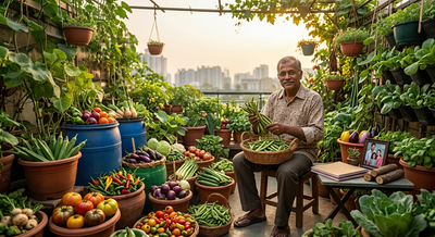 This man started growing cluster beans after losing faith in market vegetables. Today, he grows 150 varieties at home