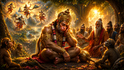 Why Hanuman Ji Forgot His Own Powers The Hidden Truth Behind the Divine Curse