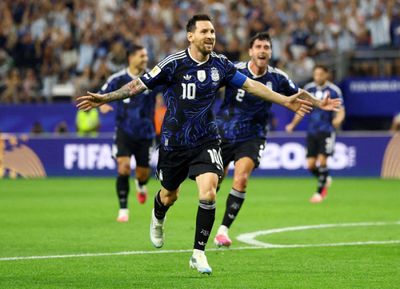 Seventh heaven for Messi as Argentina beat Jordan 3-1