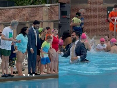 Why did New York Mayor Zohran Mamdani jump into a public pool fully clothed, breaking the pool dress code? Tradition explained