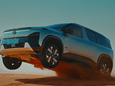 Tata Sierra EV conquers UAE’s Tal Moreeb dune ahead of launch; Boost Mode, AWD and 500+ km range hinted