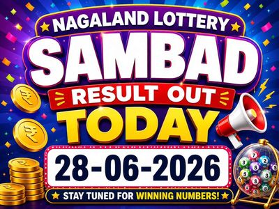 Nagaland State Lottery result out today (28-06-2026): check Rs 1 crore prize winning number and full list here