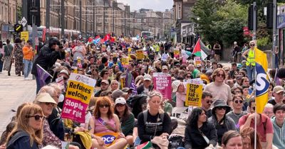 Thousands join anti-racism demo in Edinburgh week after terrorism-linked stabbings