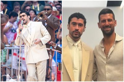 Novak Djokovic warms up for Wimbledon with guest appearance at Bad Bunny's historic London show