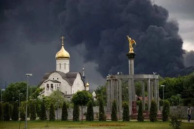 Ukraine's drone assault ignites major oil refinery in Russia