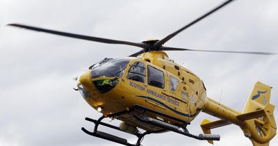 Man airlifted to hospital with serious injuries following crash