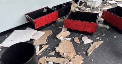 Foodbank 'completely wrecked' by storm as pictures show scale of damage