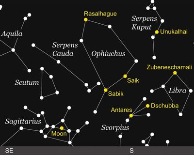 Starwatch: Ophiuchus the serpent bearer, straddling the celestial equator