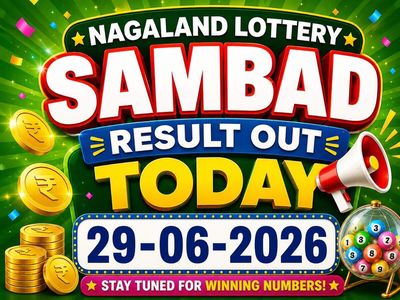 Nagaland Lottery Sambad result out today (29-06-2026): check Rs 1 crore prize winning number and full list here
