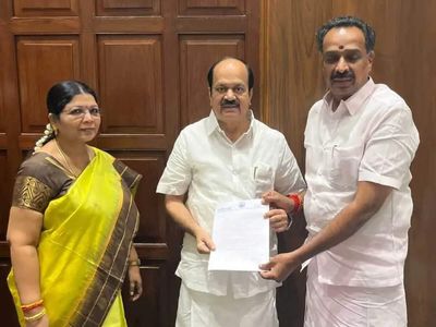 AIADMK suffers another setback as Karur MLA MR Vijayabaskar resigns from Tamil Nadu Assembly