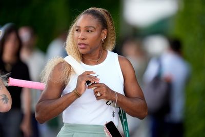 What time Serena Williams is playing at Wimbledon today and who will she face?