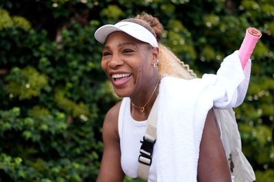 When is Serena Williams playing at Wimbledon and who will she face?