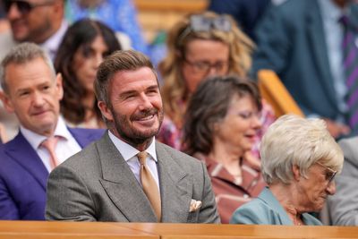 David Beckham in Royal Box for opening day of Wimbledon