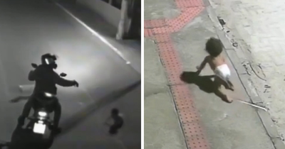 Biker Finds Baby Crawling Out At Night By Herself, Mom’s Motives Stun