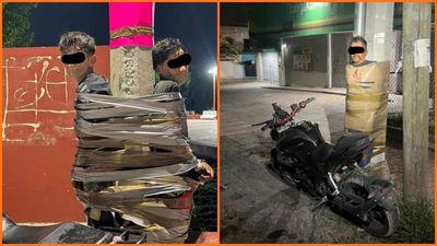 Police on the hunt for ‘Mexican Batman,’ who has been duct-taping suspected bike thieves to street poles