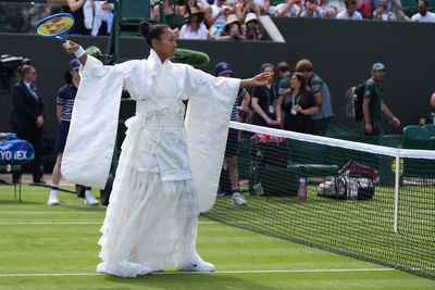 Naomi Osaka honours her heritage with latest grand slam fashion statement at Wimbledon