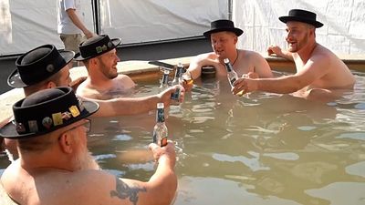 Swiss yodellers rehearse in public fountains as Basel swelters