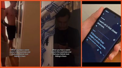 ‘Why was he in there?’: Group of friends seek source of weird noise in their Airbnb only to find the host hiding in the closet