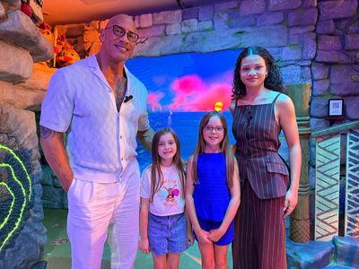 Dwayne Johnson surprises young Moana fan recovering from brain tumour surgery at Great Ormond Street Hospital