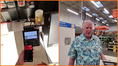 Washington man buys a vanity cabinet at Home Depot for a penny. But the manager refuses to let him take it