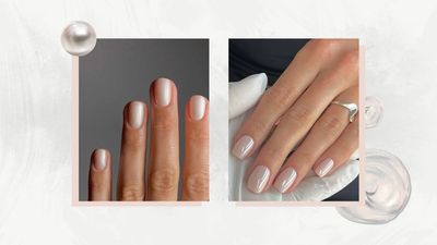 The tide is turning - summer brights are out, and coastal-chic pearl nails are in